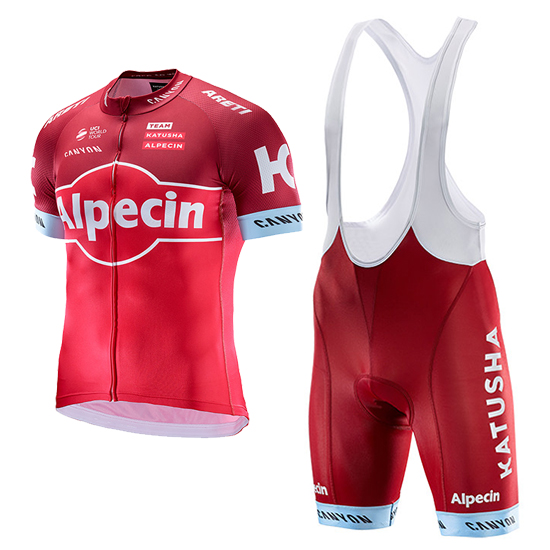 Abbigliamento Ciclismo Katusha Alpecin 2017 rosso